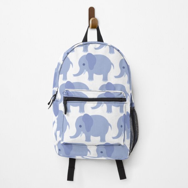Item preview, Blue elephant seamless pattern designed and sold by Wild-Rose-.