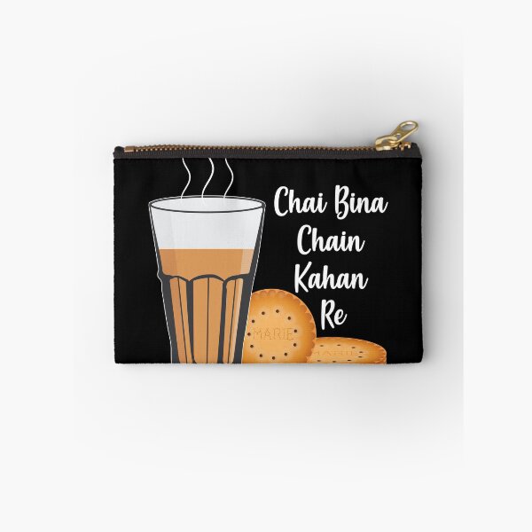 Item preview, Chai Bina Chain Kahan Indian Tea Cup Glass Biscuits designed and sold by alltheprints.