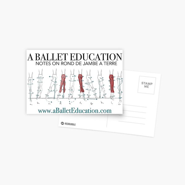 Notes on Rond De Jambe Postcard