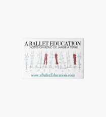 Notes on Rond De Jambe Art Board Print