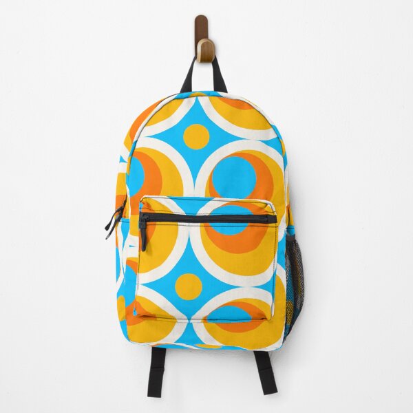 Item preview, blue yellow and oragne geometrical design designed and sold by pauloneill-art.