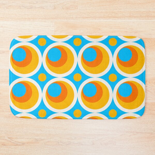 Item preview, blue yellow and oragne geometrical design designed and sold by pauloneill-art.