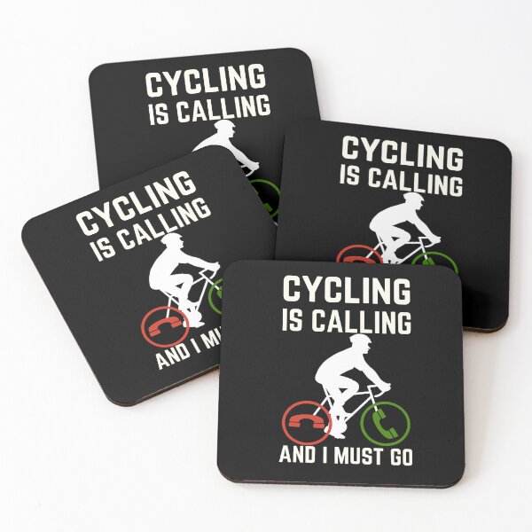 Item preview, Cycling Is Calling And I Must Go, Funny Cyclist Gift designed and sold by AMINE  ★★★★★.