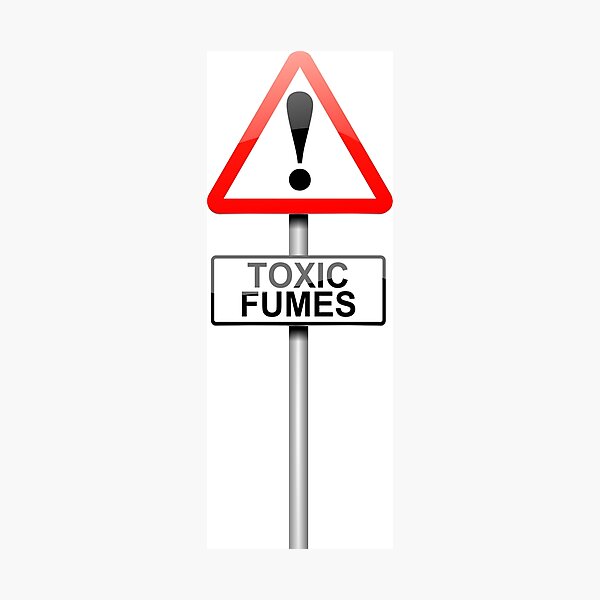 Item preview, Toxic fumes sign. designed and sold by 72soul.