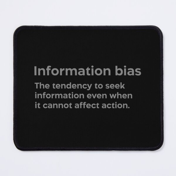 Item preview, Information bias grey designed and sold by EdimQuotes.