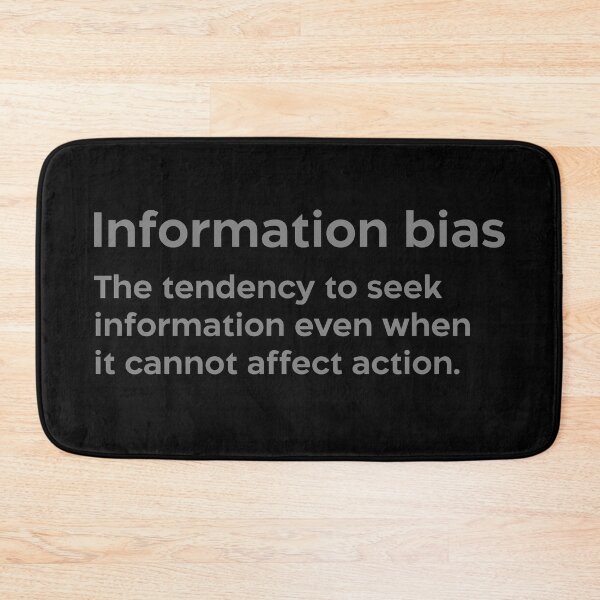 Item preview, Information bias grey designed and sold by EdimQuotes.