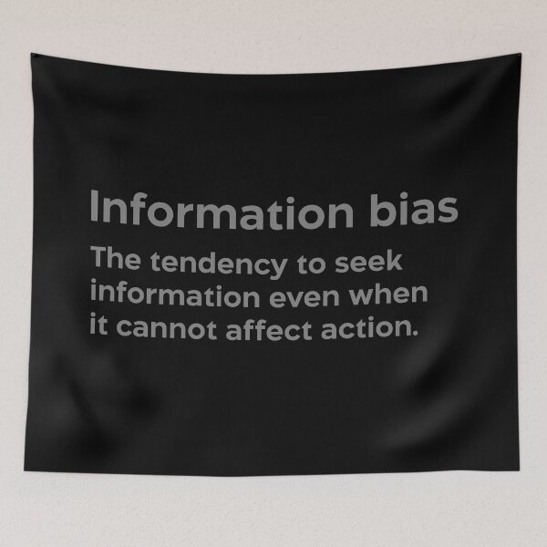 Item preview, Information bias grey designed and sold by EdimQuotes.
