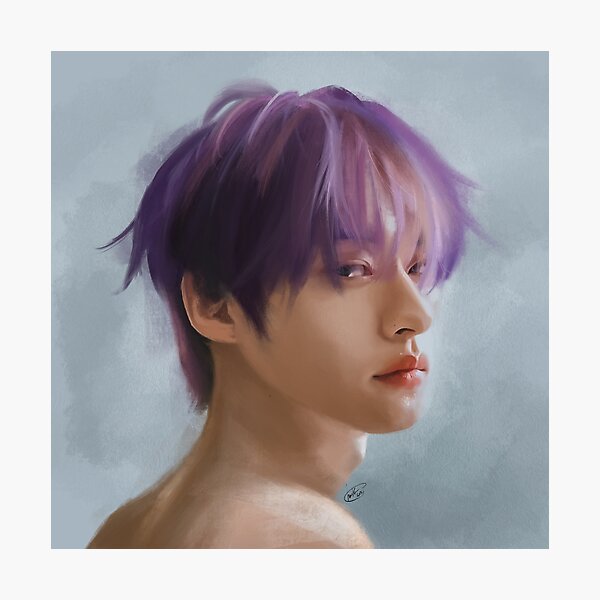 Item preview, Lee Know purple hair designed and sold by sketchanka.