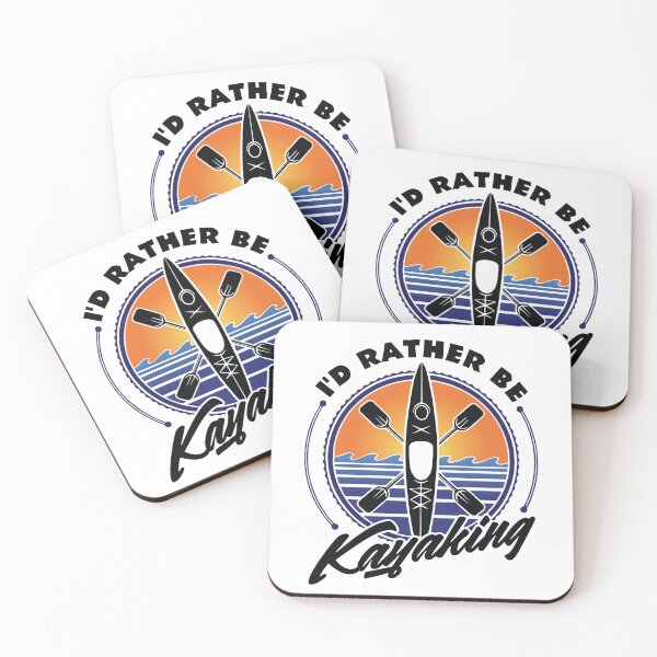 Item preview, I'd rather be kayaking - kayak fun design for summer travel, kayak travel sport team designed and sold by GeradoSadow.