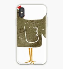retro cartoon chicken iPhone Case