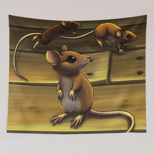 Item preview, Three Brown Mice designed and sold by JeMiChi Art.