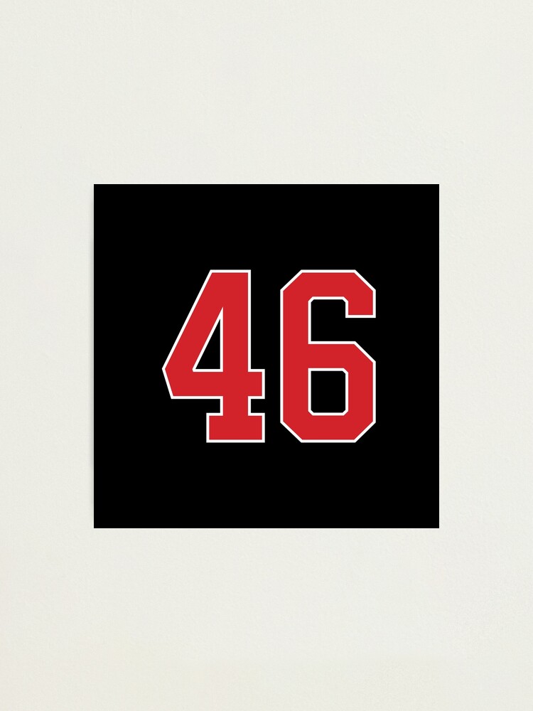 Sports Number 6, red black color lucky sport six Sticker for Sale by  ArtIsParty