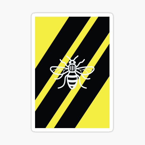 "Manchester Bee" Sticker by joekeo | Redbubble