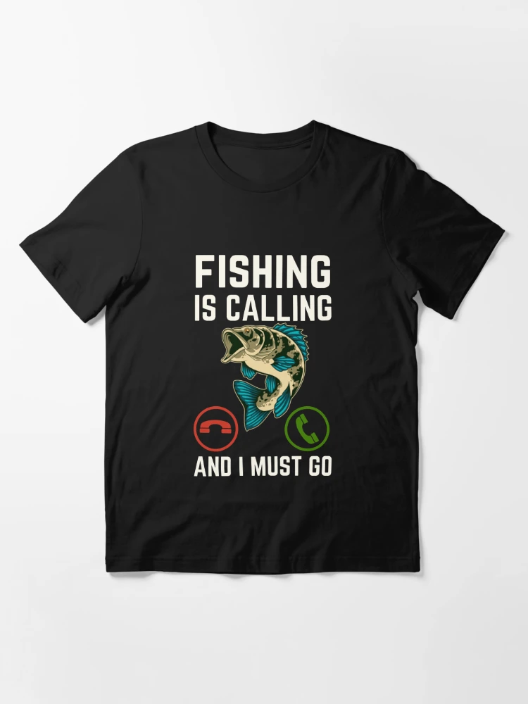 The Pikes are calling and I must go Funny Fishing Gifts Fish T-Shirt :  : Fashion