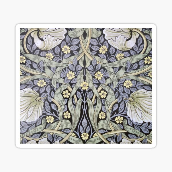 William Morris. Pimpernel 1876 Arts and Crafts. Uk. Sticker
