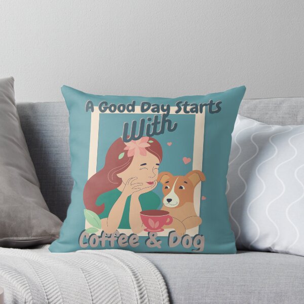 Item preview, Un buen día comienza con café y perro - Amantes de los perros designed and sold by smtrbd.