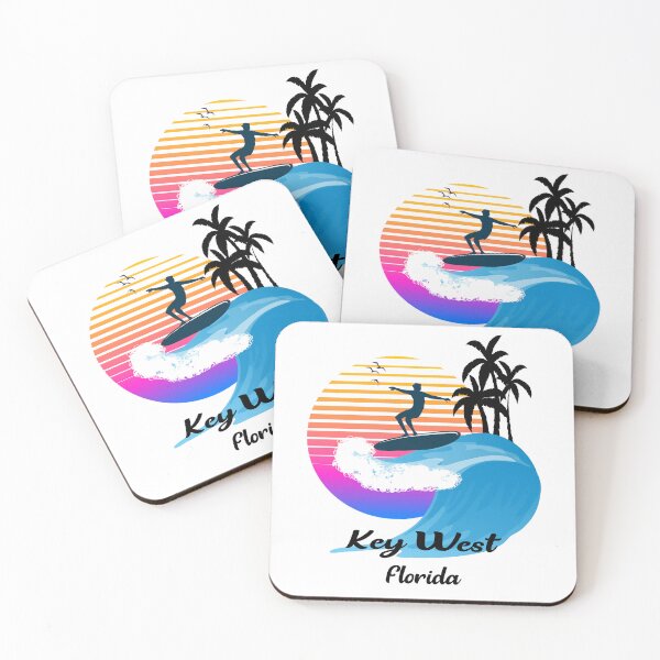 Item preview, Key West Florida Seaside Retro Sunset designed and sold by mountainadora.