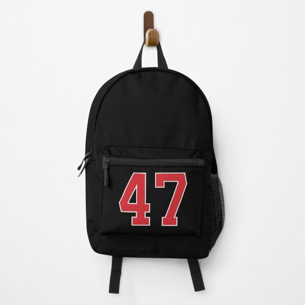 Item preview, Sports Number 47, red black color lucky sport forty seven designed and sold by ArtIsParty.