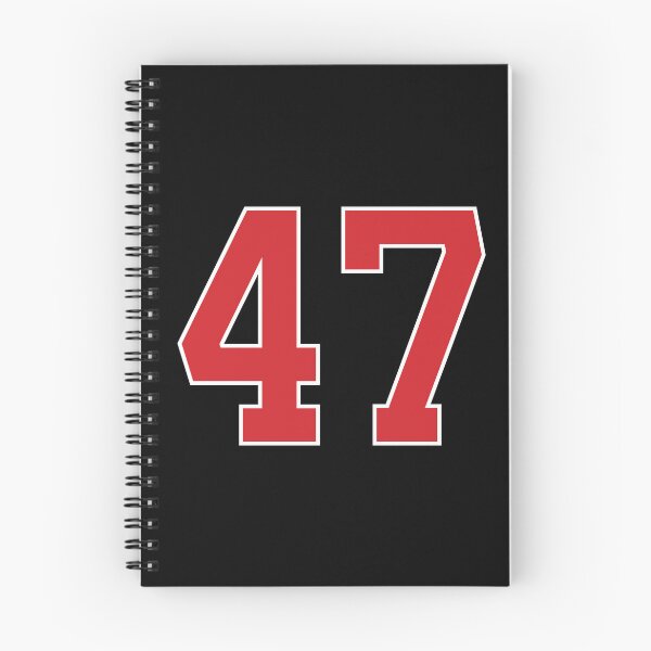 Item preview, Sports Number 47, red black color lucky sport forty seven designed and sold by ArtIsParty.