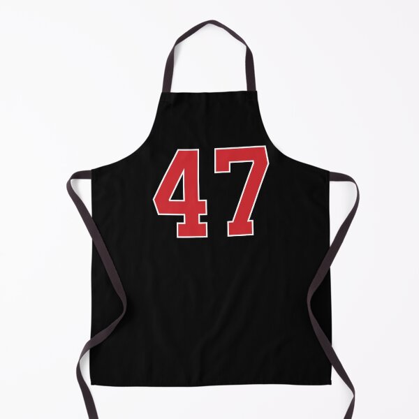 Item preview, Sports Number 47, red black color lucky sport forty seven designed and sold by ArtIsParty.