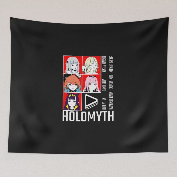 Item preview, Hololive EN Holomyth Red Panel Classic T-Shirt designed and sold by Christiohring.