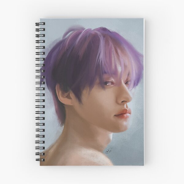 Aperçu de l'œuvre Lee Know cheveux violets créée et vendue par sketchanka.