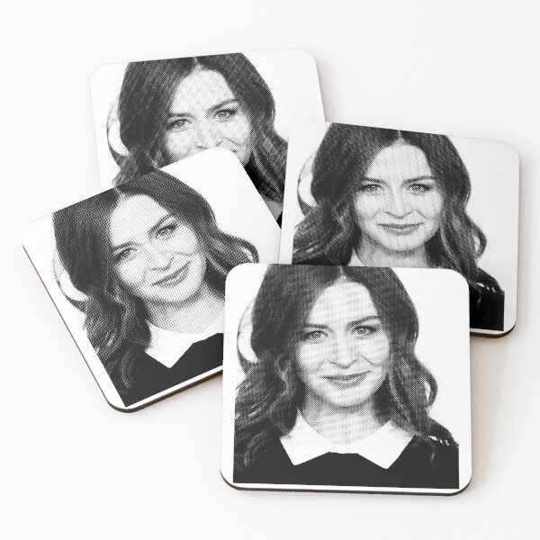 Item preview, Caterina Scorsone Black And White Portrait Made Of Dots designed and sold by JULIEANNE89.