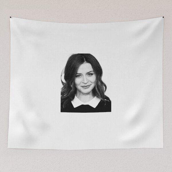 Item preview, Caterina Scorsone Black And White Portrait Made Of Dots designed and sold by JULIEANNE89.