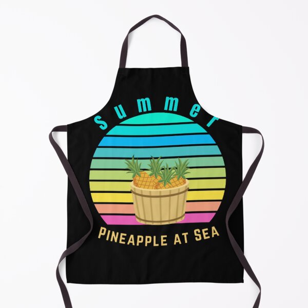 Item preview, Retro Vintage Summer Pineapple at Sea designed and sold by TRISHI CREATION.