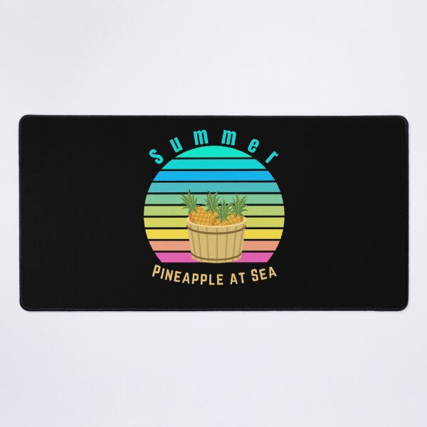 Item preview, Retro Vintage Summer Pineapple at Sea designed and sold by TRISHI CREATION.