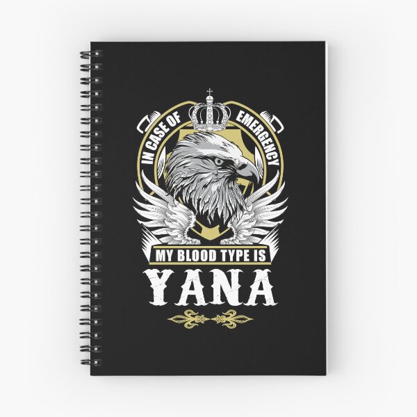 Artikelvorschau, Yana Name T Shirt - Im Notfall ist meine Blutgruppe Yana Geschenkartikel T-Shirt entworfen und verkauft von masondilla.