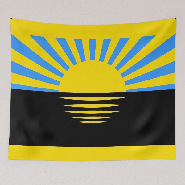 Item preview, Flag of Donetsk Oblast, Ukraine designed and sold by Freihalt.