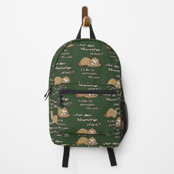 Item preview, When does hibernation start? I'd like to participate this year (sloth) designed and sold by SolidEarthArt.