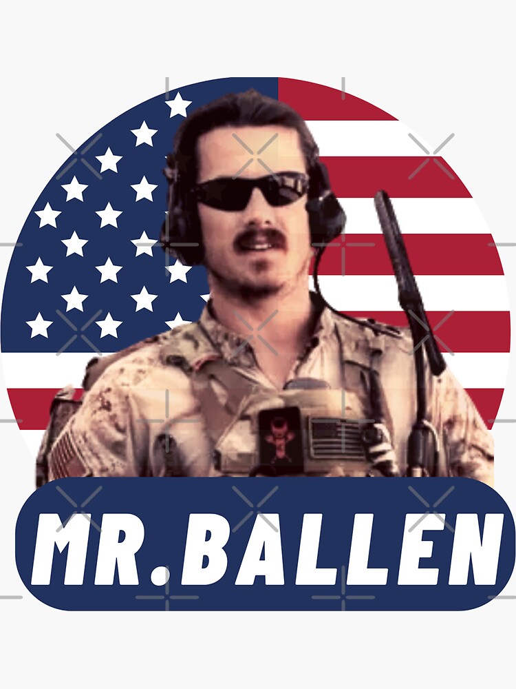 "Mr.Ballen sticker, Mr.Ballen logo design, Mr.Ballen army solider, Mr