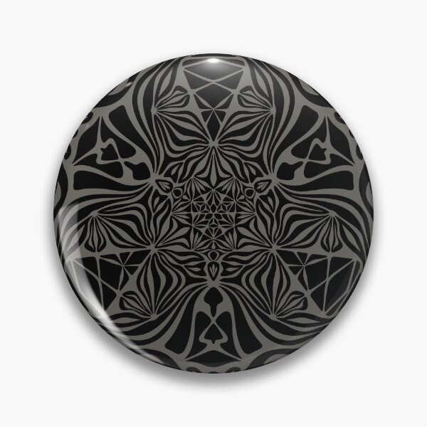 Item preview, Magic Frog psychedelic minimalistic grey mandala designed and sold by LiquidGeometry.