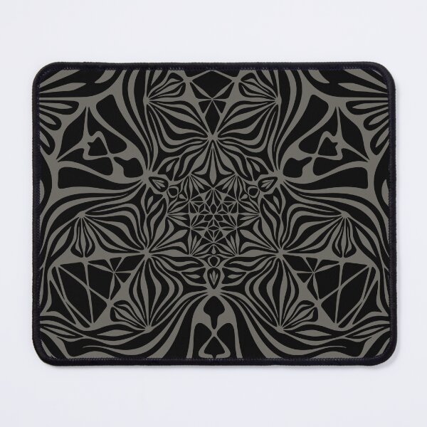 Item preview, Magic Frog psychedelic minimalistic grey mandala designed and sold by LiquidGeometry.