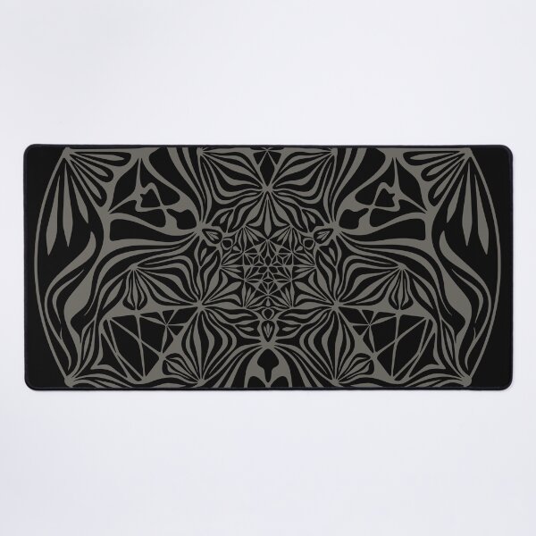 Item preview, Magic Frog psychedelic minimalistic grey mandala designed and sold by LiquidGeometry.