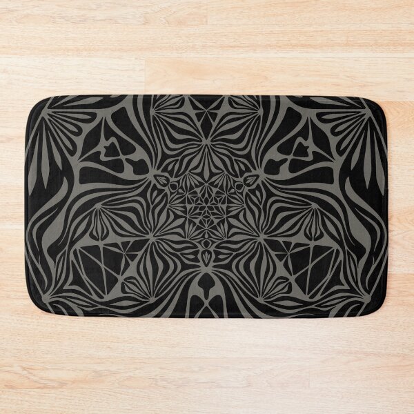Item preview, Magic Frog psychedelic minimalistic grey mandala designed and sold by LiquidGeometry.