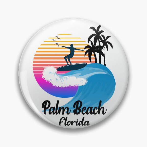 Item preview, Palm Beach Florida Seaside Retro Sunset designed and sold by mountainadora.