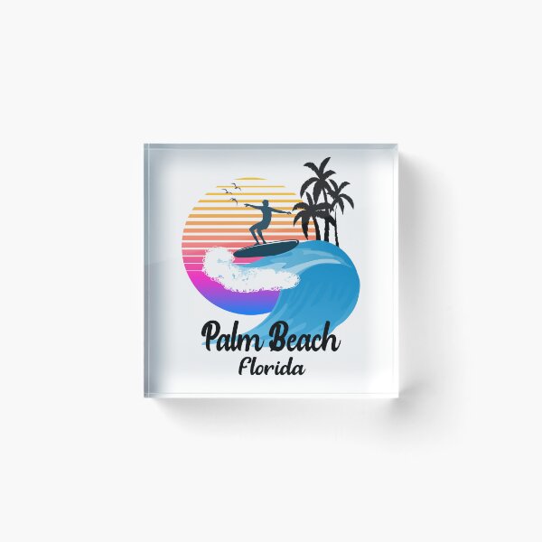 Item preview, Palm Beach Florida Seaside Retro Sunset designed and sold by mountainadora.