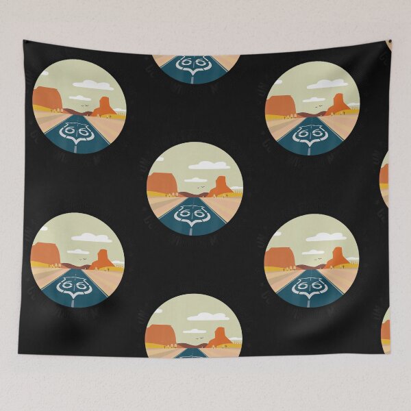 Item preview, On A Dark Desert Highway Cool Wind In My Hair Vintage Route designed and sold by Overby Quintanilla.