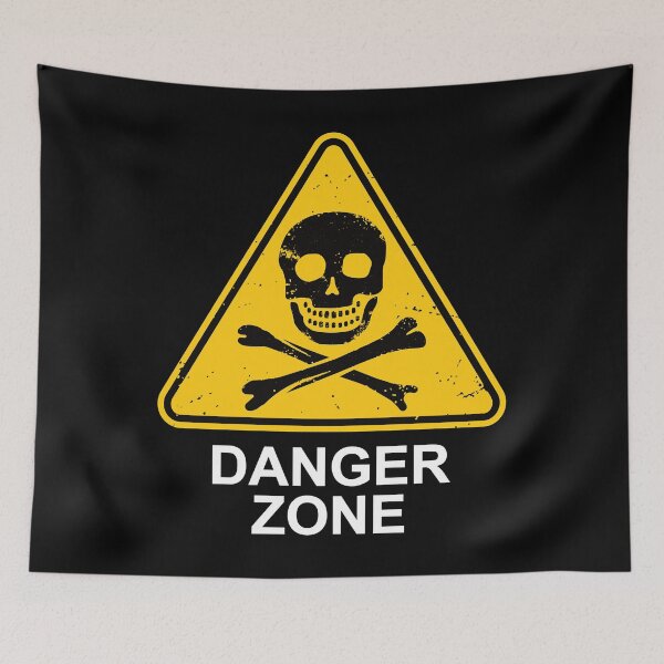 Item preview, Music Vintage Danger Zone Sign Skull And Crossbones Funny Graphic Gifts designed and sold by Brycefay.