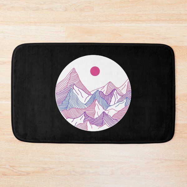 Item preview, Subtle Bi Pride Mountain Landscape, Discreet Bisexual Pride Flag designed and sold by SweetestPrints.