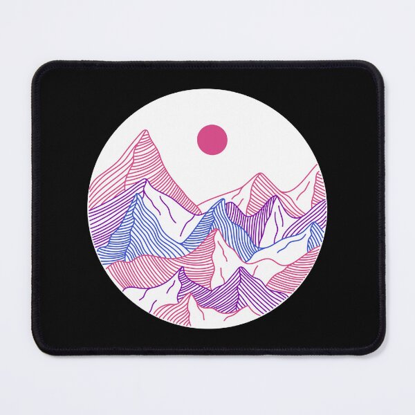 Item preview, Subtle Bi Pride Mountain Landscape, Discreet Bisexual Pride Flag designed and sold by SweetestPrints.
