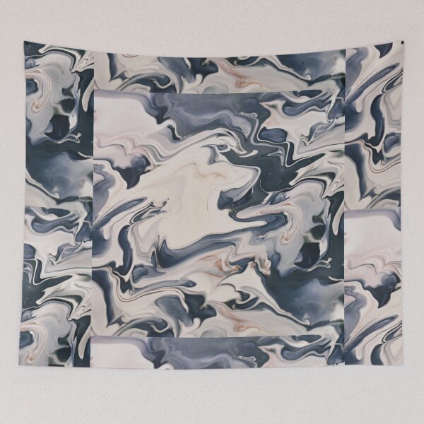 Item preview, Blue Abstract painting designed and sold by rflamha.