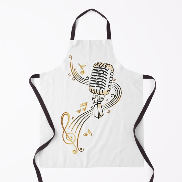 Item preview, Micro rétro avec notes de musique et clef. . classique designed and sold by JULIEANNE89.