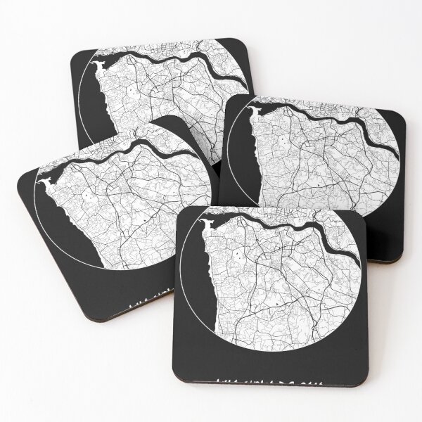 Item preview, Vila Nova de Gaia City Map of Porto, Portugal - Full Moon Classic . designed and sold by rasorqlkolat.