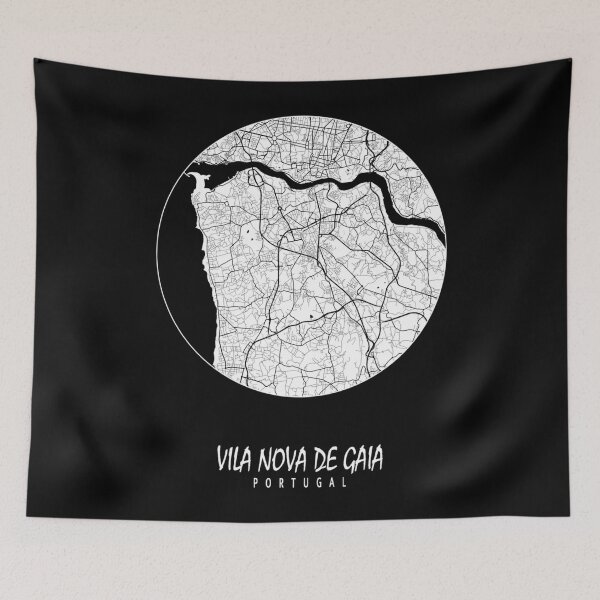 Item preview, Vila Nova de Gaia City Map of Porto, Portugal - Full Moon Classic . designed and sold by rasorqlkolat.