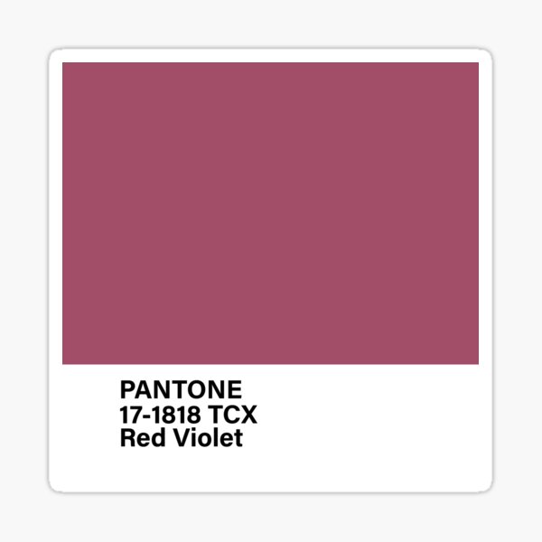 pantone 17-1818 TCX Red Violet Sticker