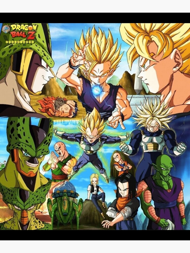 Dragon Ball Z Cell Saga Goku Vegeta Cell Gohan Piccolo Krillin Manga Anime  Classic Poster for Sale by Utntnhhppfuo